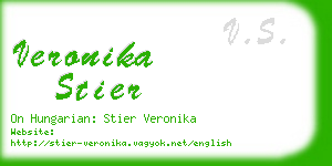 veronika stier business card